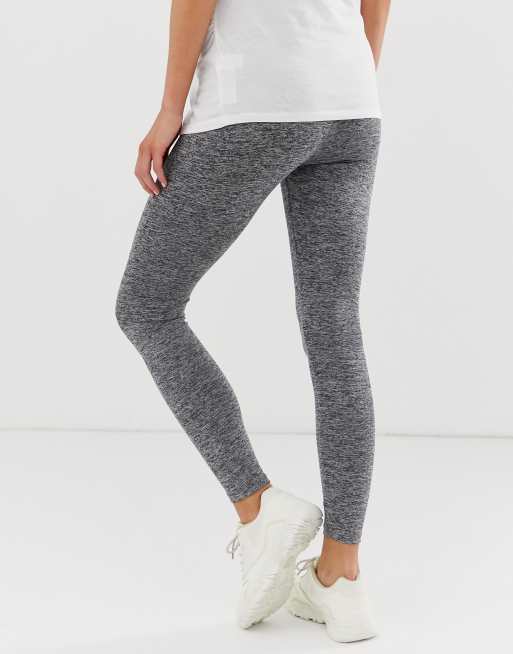 ASOS DESIGN Maternity - Leggings taille haute - Gris chiné, 2 de 4
