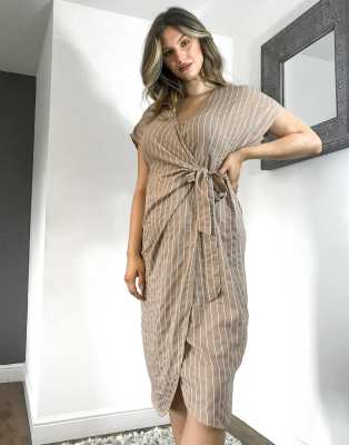 asos striped maternity dress