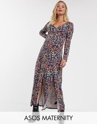 asos maternity long dress