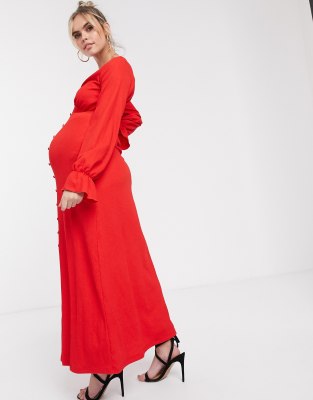 asos maternity long dress