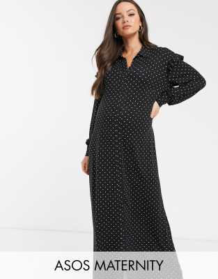 long sleeve shirt maxi dress