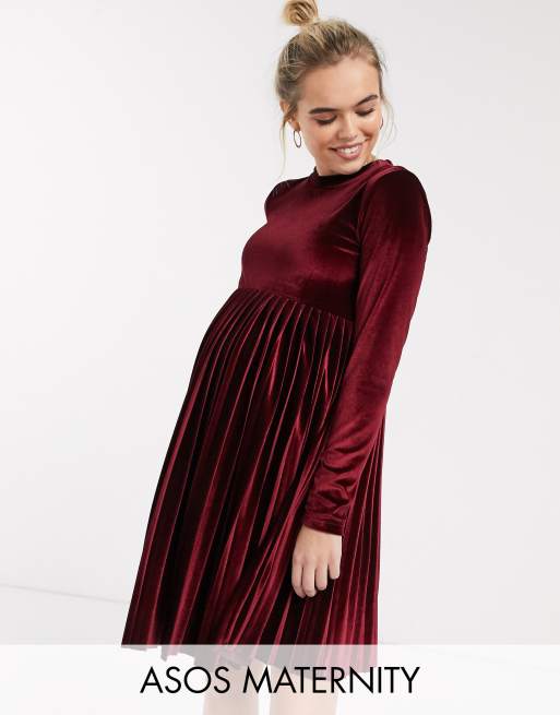 Asos long 2024 sleeve maternity dress