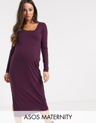 asos plum dress