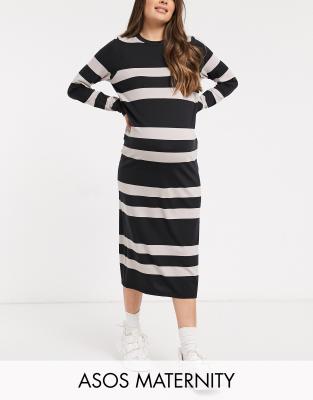 long sleeve t shirt midi dress