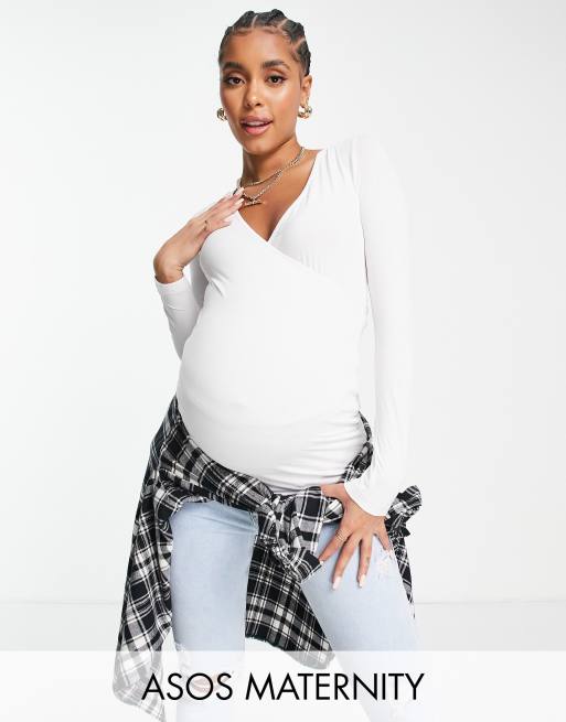 Asos cheap maternity blouse