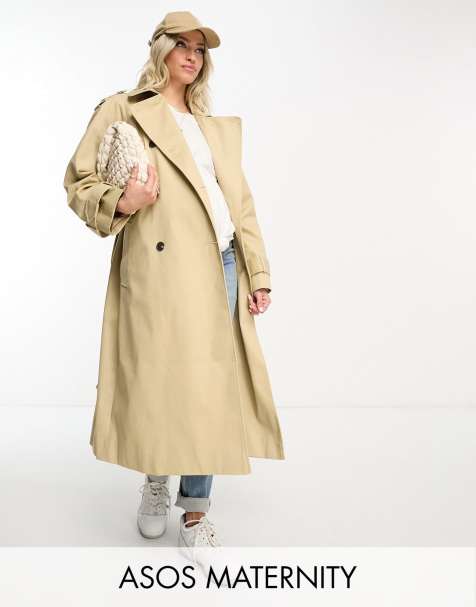 Maternity-coat, Light Brown