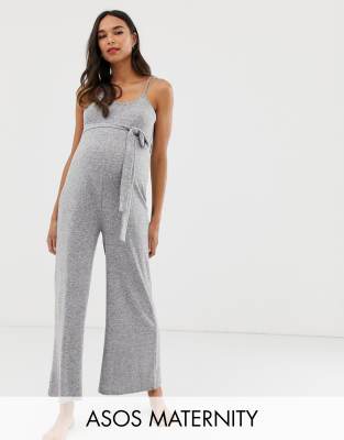 grey maternity jumpsuit