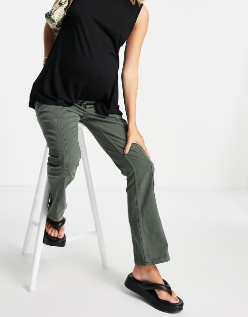 NA-KD x Phiaka wide leg flowy pants in green (part of a set)