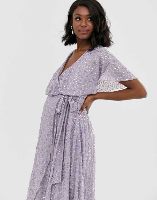 Asos store maternity maxi