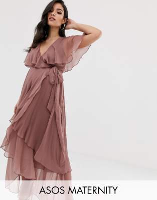 asos maternity cape dress