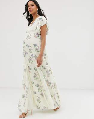 asos maxi maternity dress