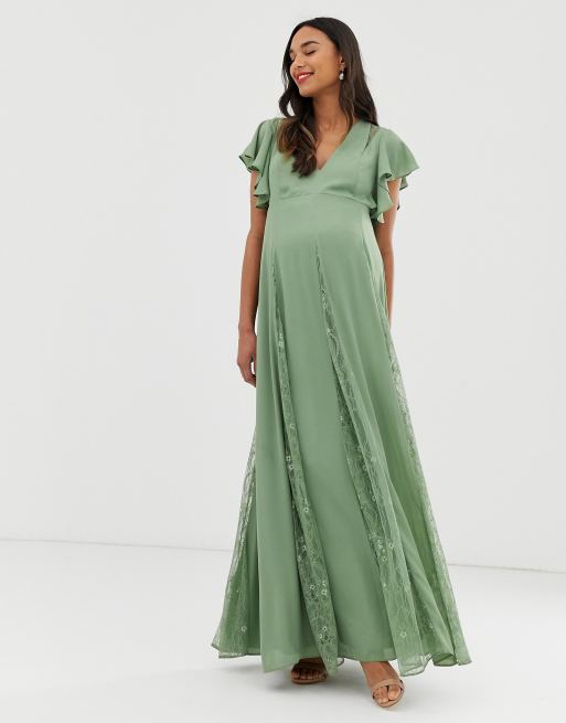 Asos maternity cheap maxi dress