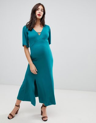 ASOS DESIGN Maternity maxi dress with wrap ties | ASOS