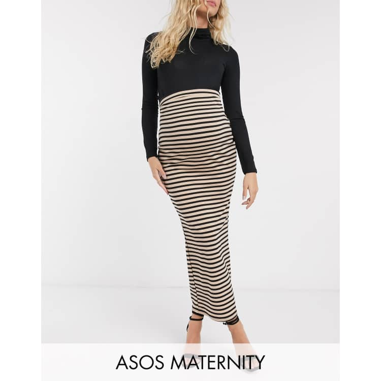 Tan maternity clearance skirt