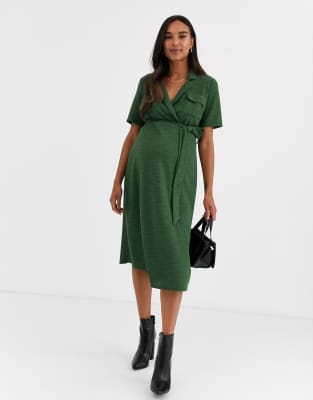 asos maternity shirt dress