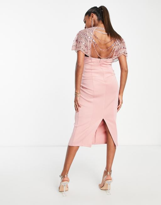 Baby pink dress asos hotsell