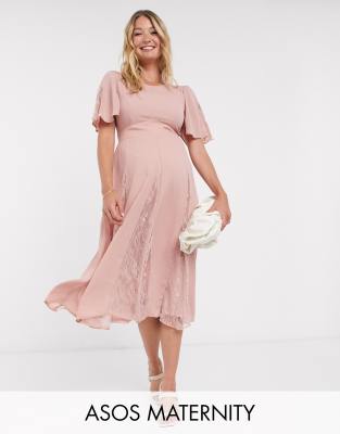 ASOS DESIGN Maternity midi dress with 