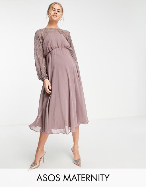 Asos maternity hotsell midi dress