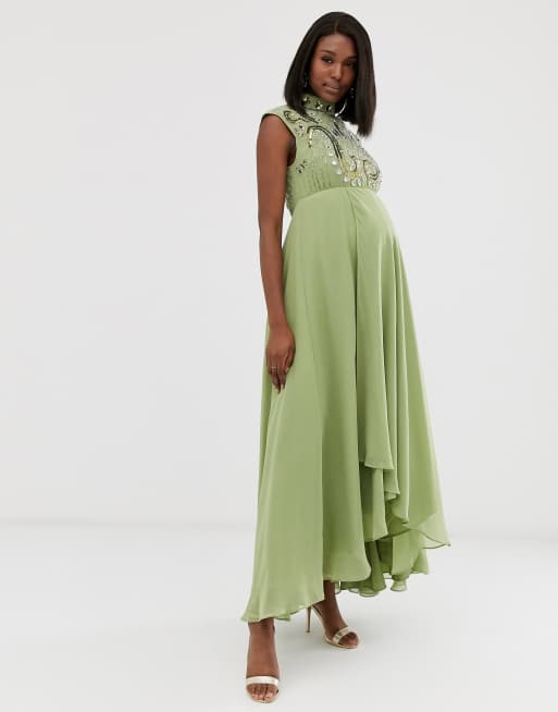 Asos maternity 2024 midi dress