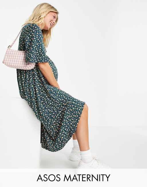 Maxi Floral Swing Dress Women 5687