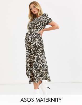 ASOS DESIGN Maternity midi tea dress in 