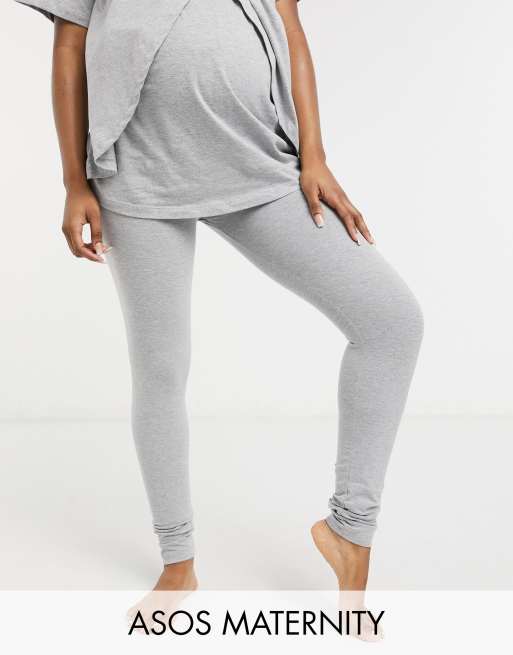ASOS DESIGN Maternity - Mix en match - Jersey pyjamalegging in gemêleerd grijs