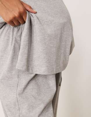 Asos Maternity Asos Design Maternity Mix & Match Cotton Pajama Pants In Black