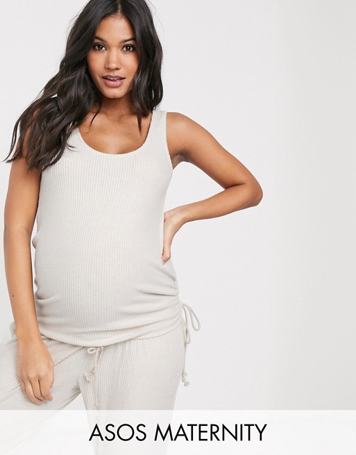 ASOS DESIGN Maternity mix & match lounge super soft vest