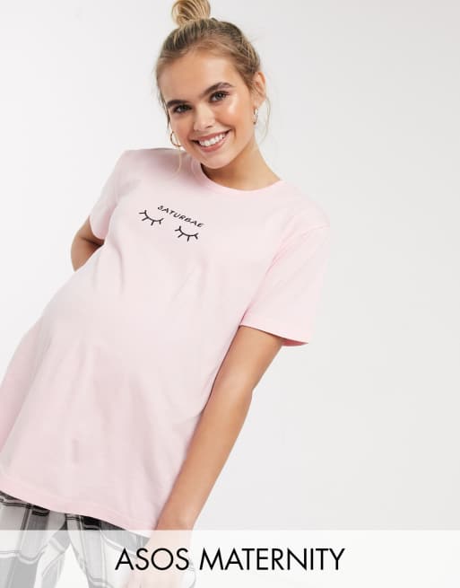 ASOS DESIGN Maternity - Mix & match - Saturbae - Ensemble pantalon et t-shirt, 2 de 3