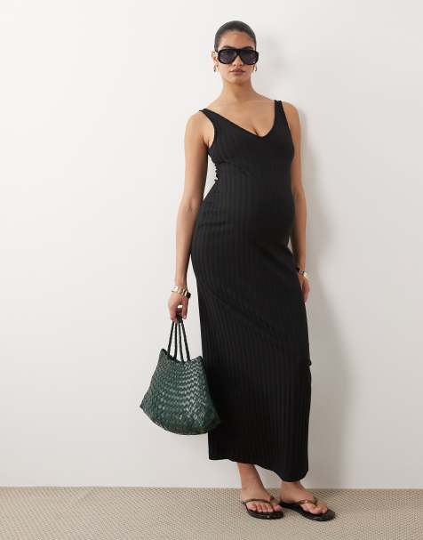 AUSELILY Jurken Dames Zomerjurken met V-Hals Knie-Lengte Elegant en Koord Licht en Luchtig met Zakken Blauwe Bloemen 2XL