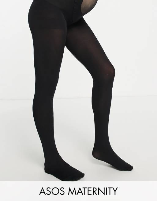 Pieces glitter polka dot tights in black