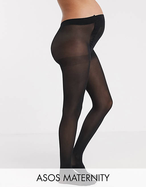 ASOS DESIGN Maternity new improved fit 50 denier black tights