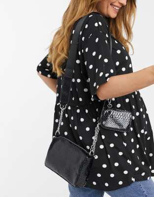 polka dot smock top