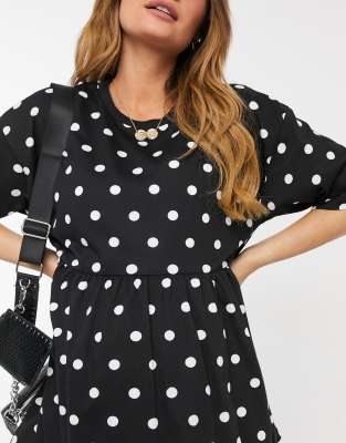 polka dot smock top