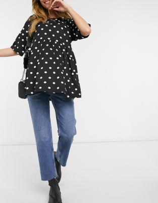 polka dot top asos