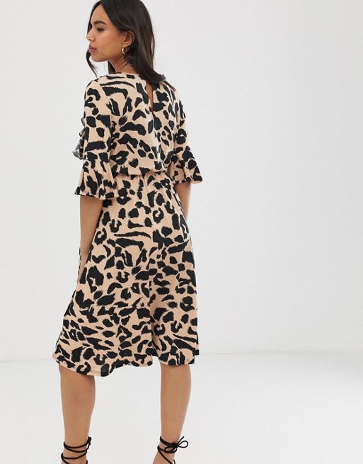 Leopard Print Labor and Delivery/nursing gown