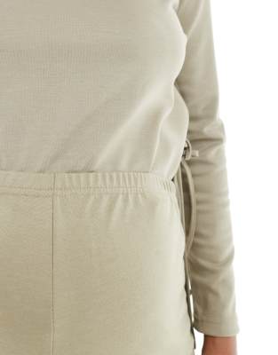 Asos Maternity Asos Design Maternity Nursing T-shirt In Neutral