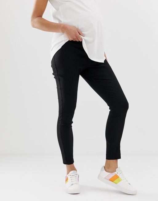 ASOS DESIGN Maternity – Obcisłe spodnie z podwyższonym stanem, 4 z 4