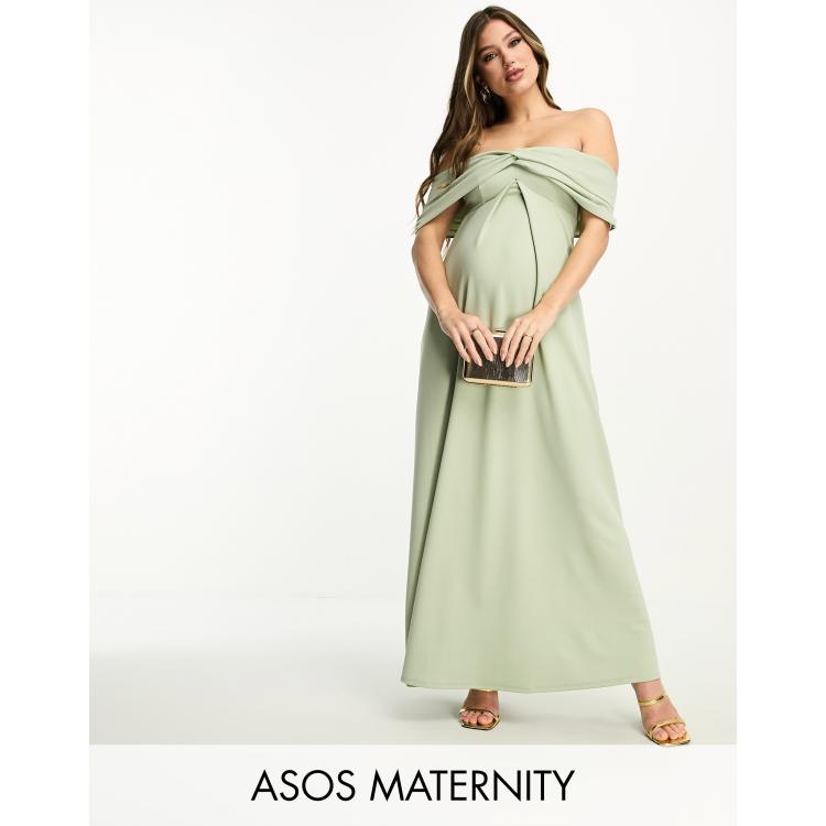 New* ASOS Maternity Off The Shoulder Bardot with Sweetheart Neck