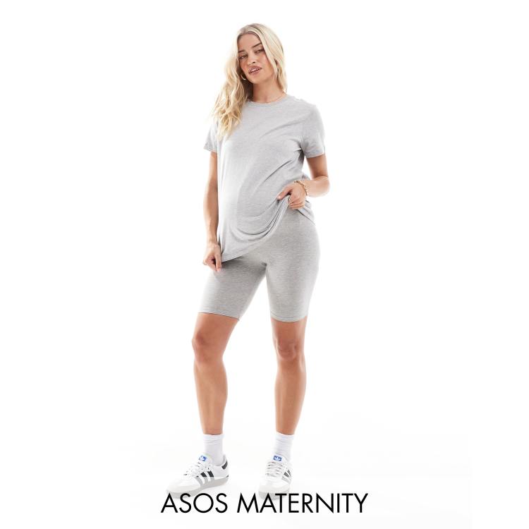 ASOS DESIGN Maternity over the bump basic legging short in black