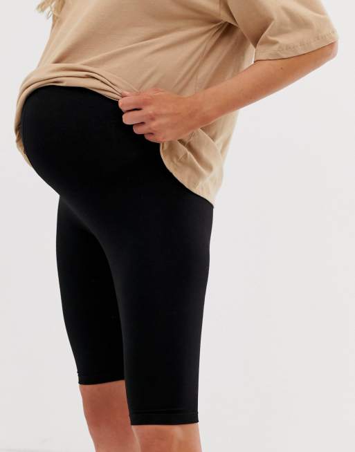 ASOS DESIGN Maternity over the bump basic legging shorts