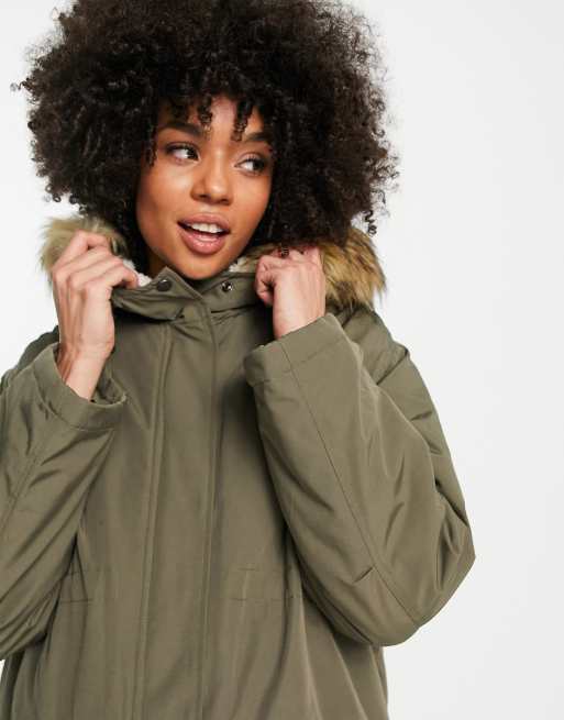 Oversized store green parka