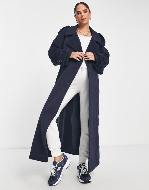 Asos shop navy coat