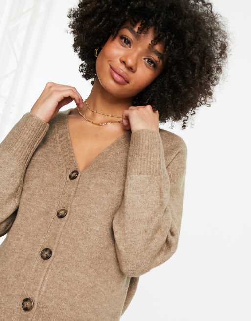 Taupe cardigan sale