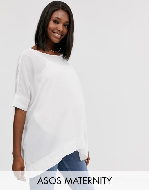 Asos maternity hot sale shirt