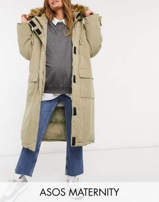 asos maternity winter coat