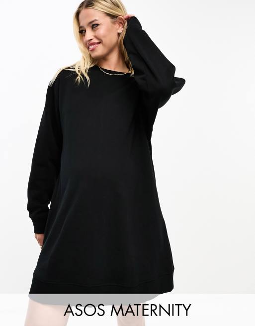 Maternity sweatshirt clearance dress