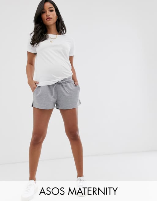 ASOS DESIGN Maternity - Pantaloncini felpati
