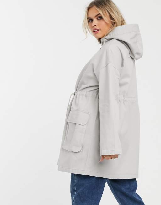 ASOS DESIGN Maternity - Parka leggero grigio slavato, 2 di 4