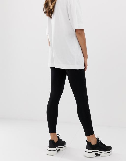 ASOS DESIGN Maternity Petite Leggings in Schwarz mit Uberbauchbund ASOS